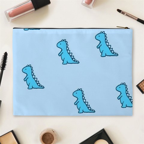 Dinosaur , Cute, Pastel, Cosmetic Bag (XL) from ArtsNow.com Back