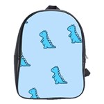 Dinosaur , Cute, Pastel, School Bag (Large)