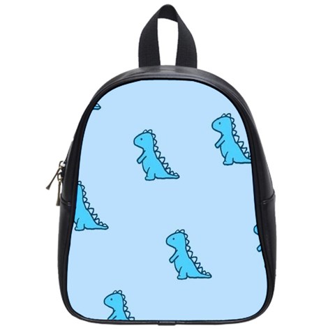 Dinosaur , Cute, Pastel, School Bag (Small) from ArtsNow.com Front