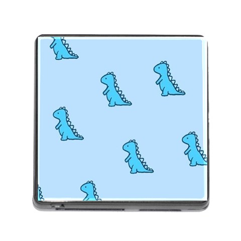 Dinosaur , Cute, Pastel, Memory Card Reader (Square 5 Slot) from ArtsNow.com Front