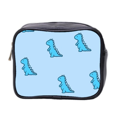 Dinosaur , Cute, Pastel, Mini Toiletries Bag (Two Sides) from ArtsNow.com Front