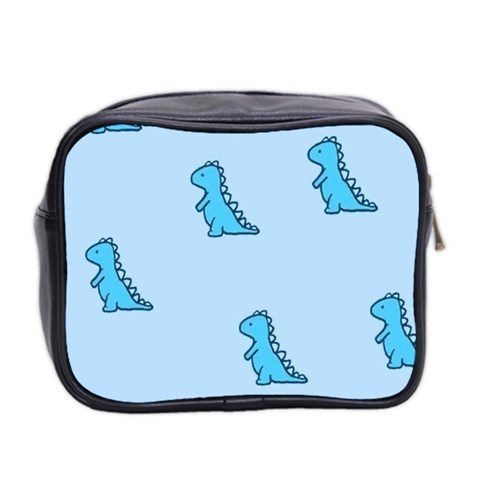 Dinosaur , Cute, Pastel, Mini Toiletries Bag (Two Sides) from ArtsNow.com Back