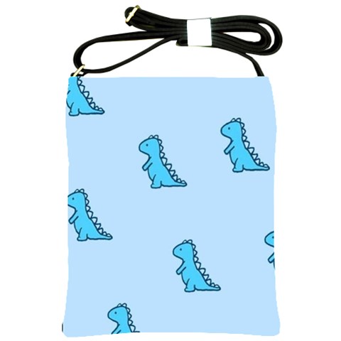 Dinosaur , Cute, Pastel, Shoulder Sling Bag from ArtsNow.com Front