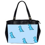 Dinosaur , Cute, Pastel, Oversize Office Handbag (2 Sides)