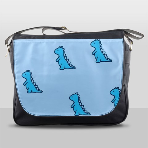 Dinosaur , Cute, Pastel, Messenger Bag from ArtsNow.com Front