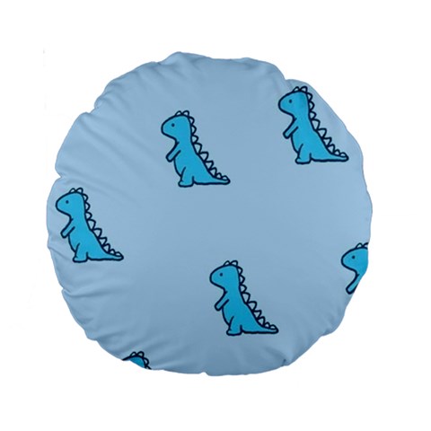 Dinosaur , Cute, Pastel, Standard 15  Premium Round Cushions from ArtsNow.com Front