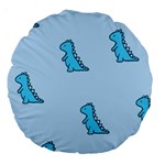 Dinosaur , Cute, Pastel, Large 18  Premium Round Cushions