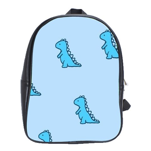 Dinosaur , Cute, Pastel, School Bag (XL) from ArtsNow.com Front