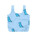 Dinosaur , Cute, Pastel, Full Print Recycle Bag (S)