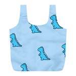 Dinosaur , Cute, Pastel, Full Print Recycle Bag (L)