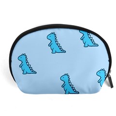 Dinosaur , Cute, Pastel, Accessory Pouch (Large) from ArtsNow.com Front