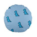 Dinosaur , Cute, Pastel, Standard 15  Premium Flano Round Cushions