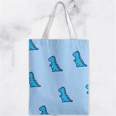 Dinosaur , Cute, Pastel, Zipper Classic Tote Bag from ArtsNow.com Front