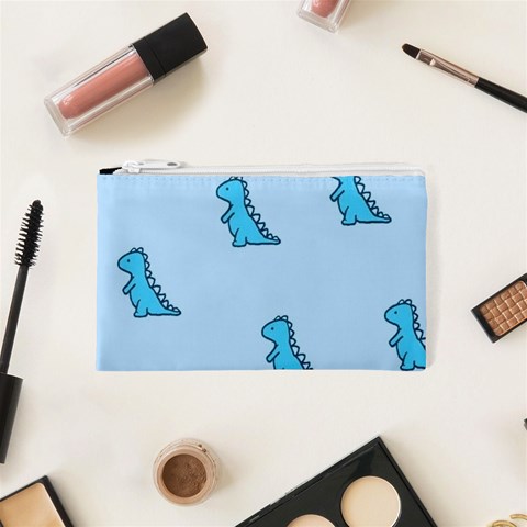 Dinosaur , Cute, Pastel, Cosmetic Bag (XS) from ArtsNow.com Front