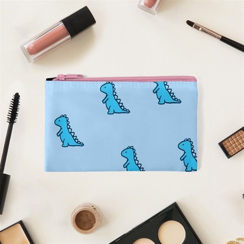 Dinosaur , Cute, Pastel, Cosmetic Bag (XS) from ArtsNow.com Front