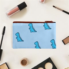 Dinosaur , Cute, Pastel, Cosmetic Bag (XS) from ArtsNow.com Back