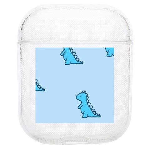 Dinosaur , Cute, Pastel, Soft TPU AirPods 1/2 Case from ArtsNow.com Front