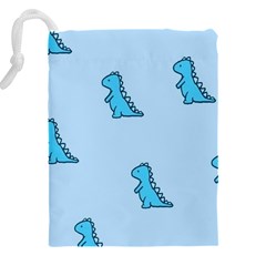 Dinosaur , Cute, Pastel, Drawstring Pouch (5XL) from ArtsNow.com Back