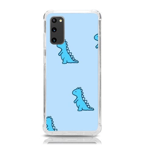 Dinosaur , Cute, Pastel, Samsung Galaxy S20 6.2 Inch TPU UV Case from ArtsNow.com Front