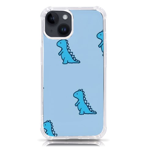 Dinosaur , Cute, Pastel, iPhone 14 TPU UV Print Case from ArtsNow.com Front