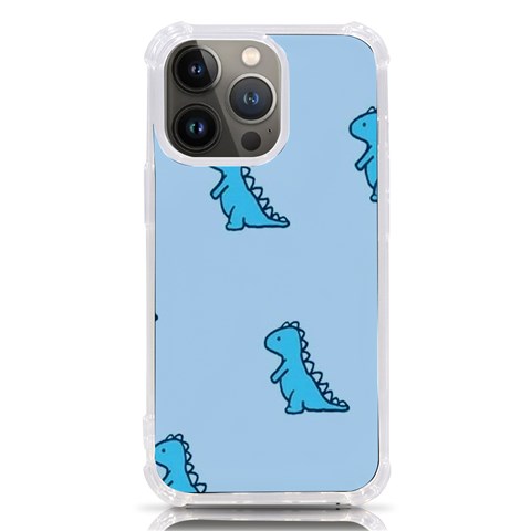 Dinosaur , Cute, Pastel, iPhone 13 Pro TPU UV Print Case from ArtsNow.com Front