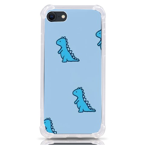 Dinosaur , Cute, Pastel, iPhone SE from ArtsNow.com Front