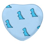 Dinosaur , Cute, Pastel, Heart Glass Fridge Magnet (4 pack)