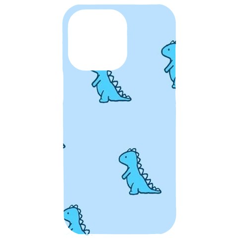 Dinosaur , Cute, Pastel, iPhone 15 Pro Max Black UV Print PC Hardshell Case from ArtsNow.com Front