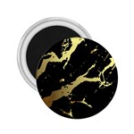 Marble Black, Kiss, Gold, Pretty 2.25  Magnets