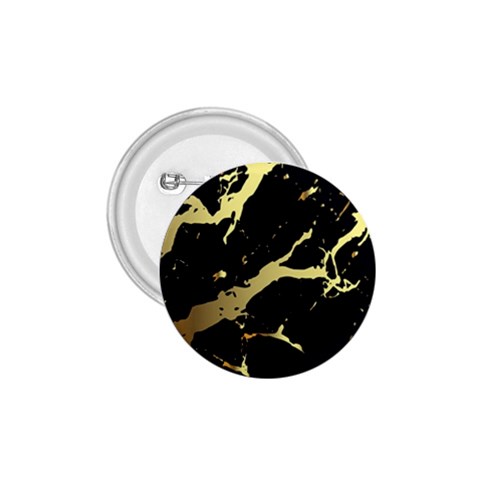 Marble Black, Kiss, Gold, Pretty 1.75  Buttons from ArtsNow.com Front