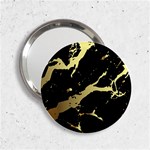 Marble Black, Kiss, Gold, Pretty 2.25  Handbag Mirrors