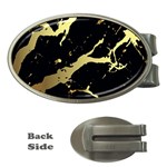 Marble Black, Kiss, Gold, Pretty Money Clips (Oval) 