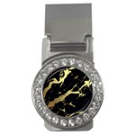 Marble Black, Kiss, Gold, Pretty Money Clips (CZ) 