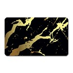 Marble Black, Kiss, Gold, Pretty Magnet (Rectangular)