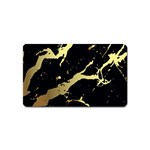 Marble Black, Kiss, Gold, Pretty Magnet (Name Card)