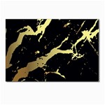 Marble Black, Kiss, Gold, Pretty Postcards 5  x 7  (Pkg of 10)