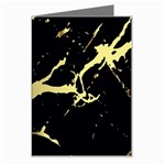 Marble Black, Kiss, Gold, Pretty Greeting Card