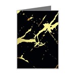 Marble Black, Kiss, Gold, Pretty Mini Greeting Card