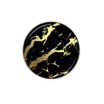 Marble Black, Kiss, Gold, Pretty Hat Clip Ball Marker