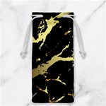 Marble Black, Kiss, Gold, Pretty Jewelry Bag