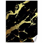 Marble Black, Kiss, Gold, Pretty Canvas 36  x 48 