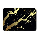 Marble Black, Kiss, Gold, Pretty Small Doormat