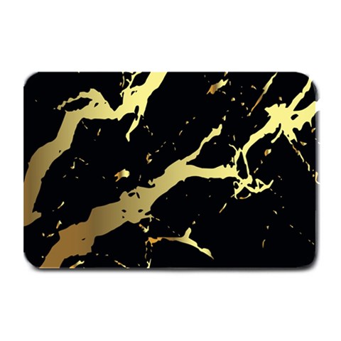 Marble Black, Kiss, Gold, Pretty Plate Mats from ArtsNow.com 18 x12  Plate Mat