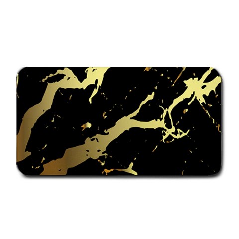 Marble Black, Kiss, Gold, Pretty Medium Bar Mat from ArtsNow.com 16 x8.5  Bar Mat