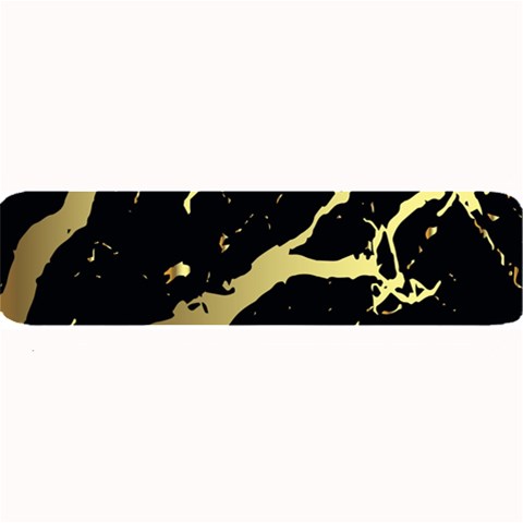 Marble Black, Kiss, Gold, Pretty Large Bar Mat from ArtsNow.com 32 x8.5  Bar Mat