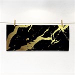 Marble Black, Kiss, Gold, Pretty Hand Towel