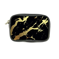 Marble Black, Kiss, Gold, Pretty Coin Purse from ArtsNow.com Front