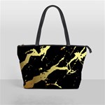 Marble Black, Kiss, Gold, Pretty Classic Shoulder Handbag