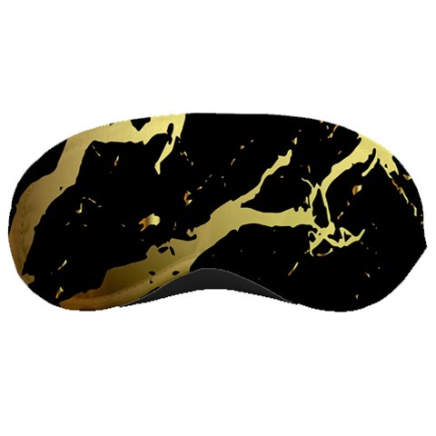 Marble Black, Kiss, Gold, Pretty Sleep Mask from ArtsNow.com Front