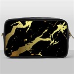 Marble Black, Kiss, Gold, Pretty Toiletries Bag (One Side)